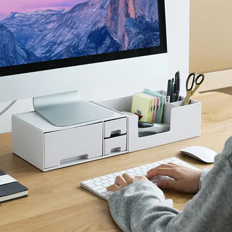 1Pc Household Monitor Elevated Stand Computer Increased Shelf Rack Screen Increase Storage Box | Автомобили и мотоциклы