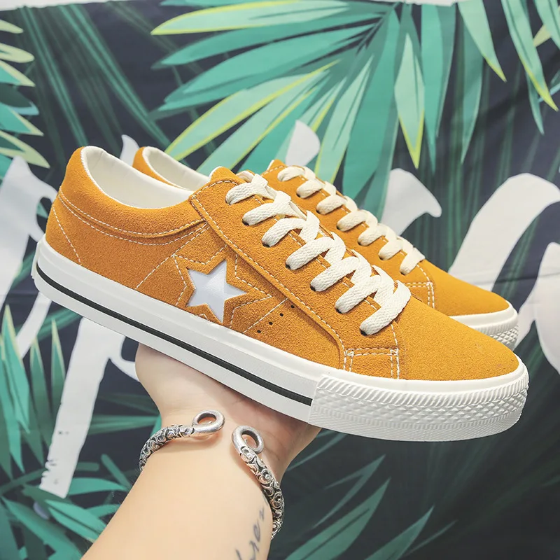 

Men's Shoes Fashion Shoes Star Canvas Shoes New Fashion Versatile Black Low Top Couple Board Shoes