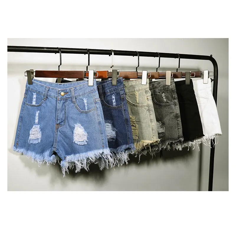 Джинсовое Мини Короткие рваные бахрома джинсы Шорты коротышка роковой женщины