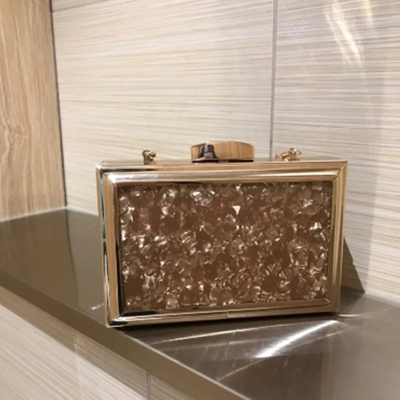 

Женская вечерняя сумка, клатч с цепочкой, акриловая сумка через плечо