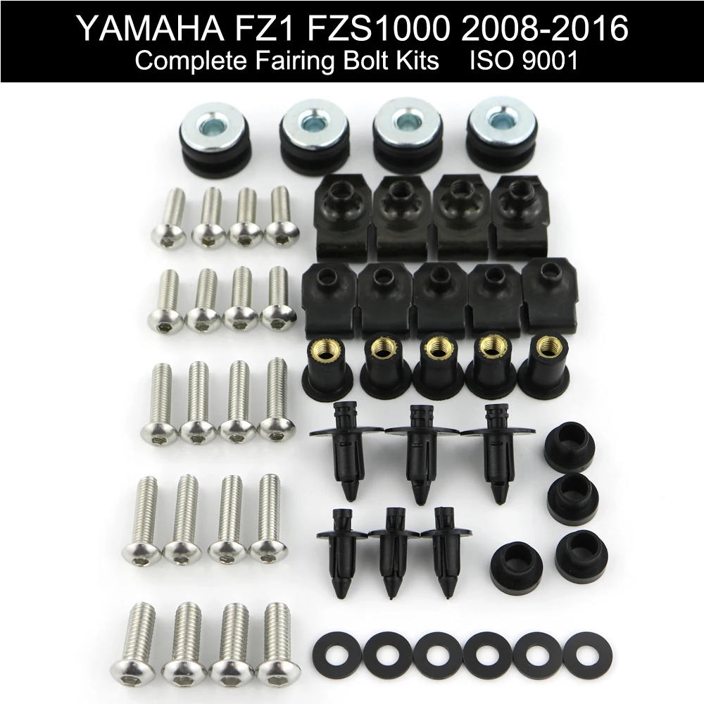Полный Комплект болтов из нержавеющей стали для Yamaha FZ1 FZS1000 Fazer 2008 2009 2010 2011 2012 2013 2014