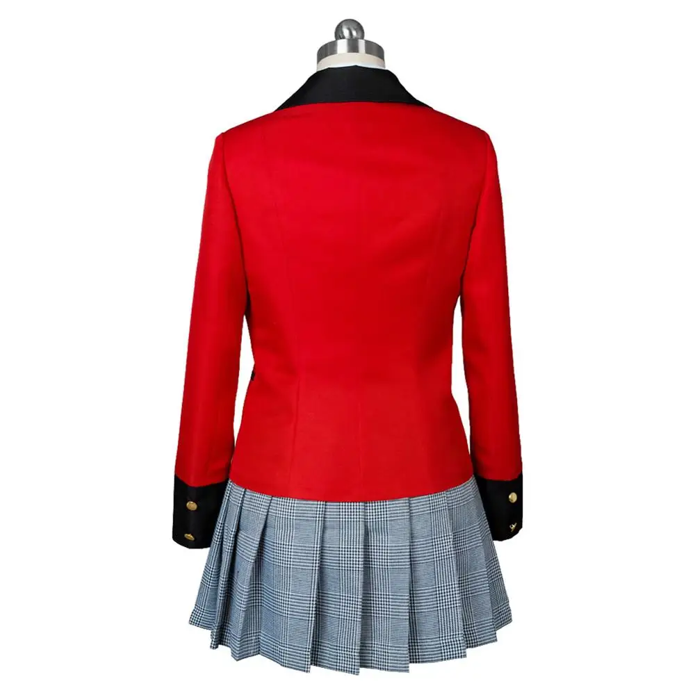 Аниме Kakegurui Yumeko Jabami косплей костюм японская средняя школа Униформа Хэллоуин