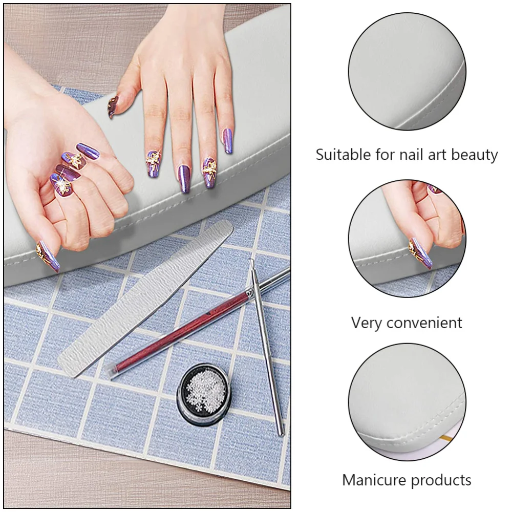 

1Pc Manicure Hand Pillow Washable Manicure Pillow Nail Beauty Tool White