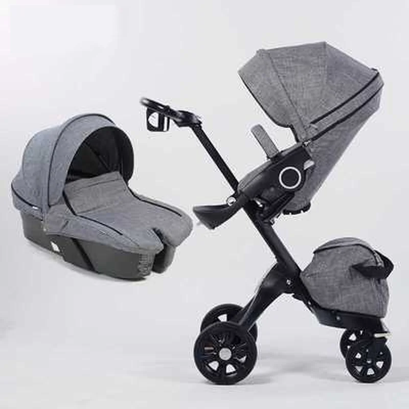 

2 In 1 Baby Stroller High Landscape Folding Portable Baby Carriage for Newborns Luxury Prams for 0-3 Years Old Baby Brands