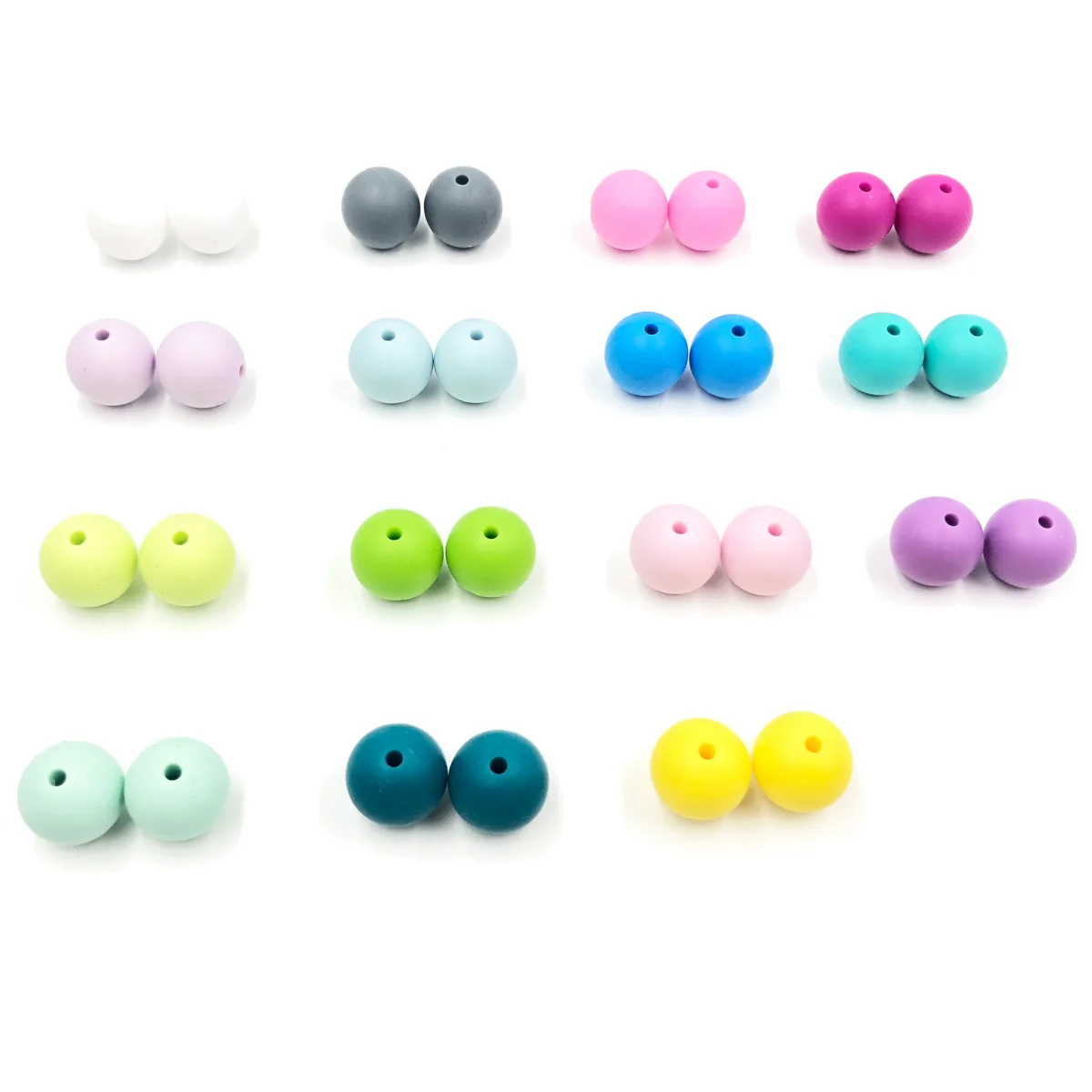 Силиконовые бусины для зубов 15 мм 100 шт. | Мать и ребенок