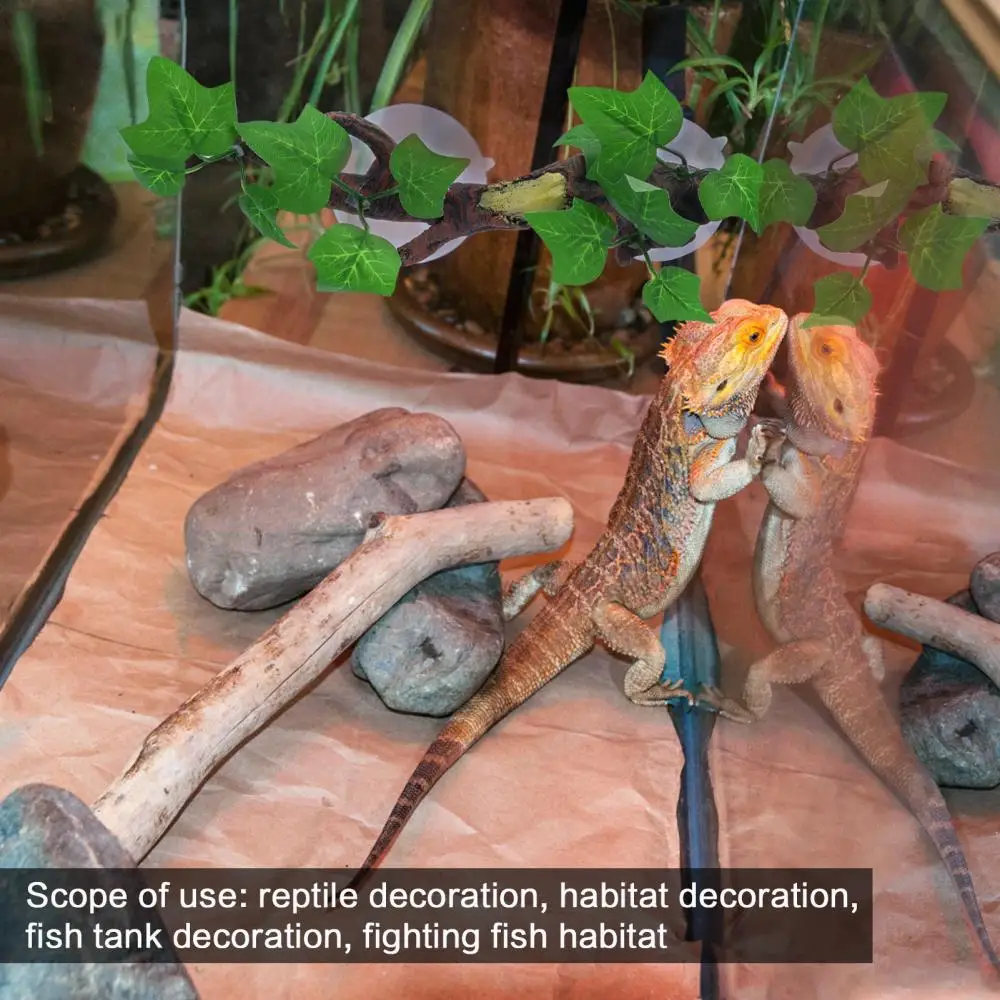 Искусственные рептилии ствол дерева ветки листья имитация виноградной лозы