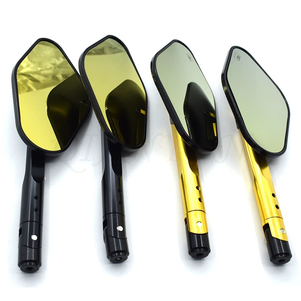 

New universal motorcycle 8mm 10mm CNC aluminum rearview mirror for Kawasaki yamaha ktm honda suzuki bmw ducati hyosung mt09 7