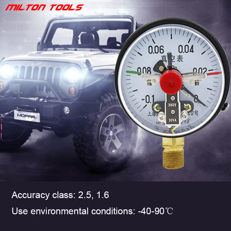 

YXC100 0-1.6map seismic magnetic assisted electric contact pressure gauge upper and lower limit control pressure switch Surface