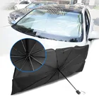 Автомобильные солнцезащитные козырьки 79x145, солнцезащитные козырьки для переднего стекла автомобиля, защитные аксессуары для внутреннего интерьера ветрового стекла, складной зонт