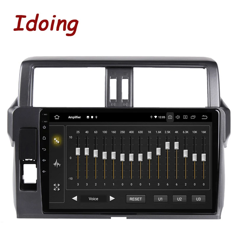 Автомагнитола Idoing 10 2 дюймов Android Мультимедийный проигрыватель с GPS для Toyota LAND CRUISER