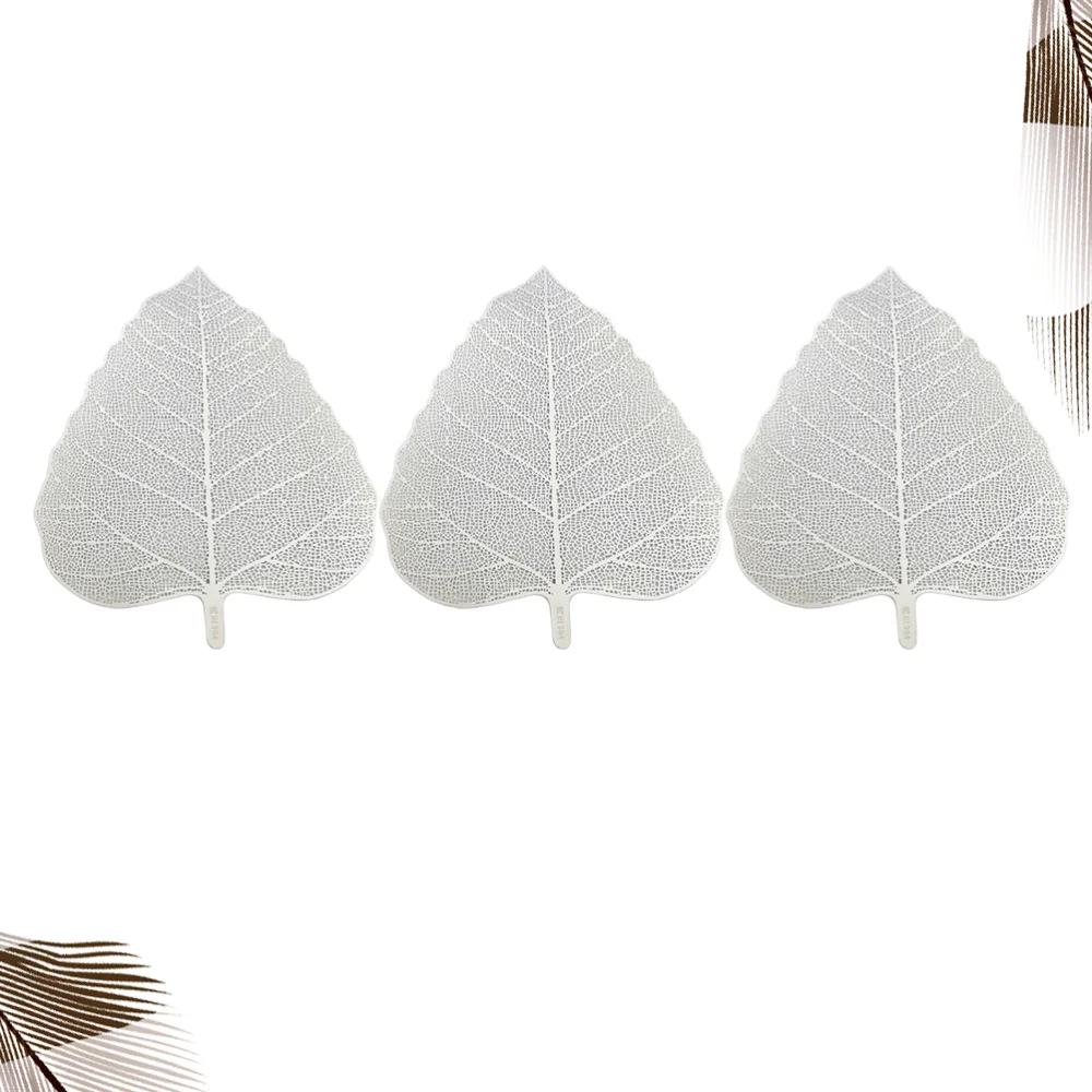 

3pcs Leaf Shaped Tea Strainer Stainless Steel Tea Filter Kungfu Tea Strainer Household Tea Strainer for Home Office (Silver)