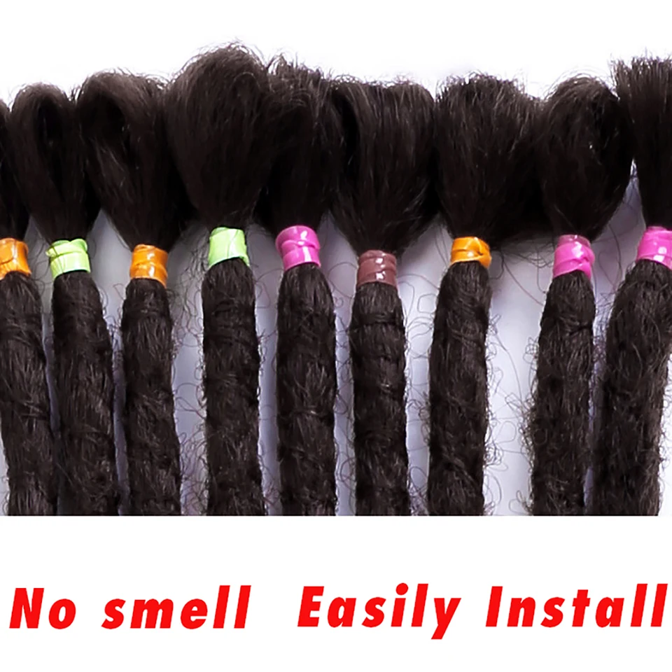 AOSI 24 inch 1-10Pcs/Lot Synthetic Handmade Dreadlocks Hair Extension Braiding Reggae Crochet Braid |