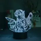 World of Warcraft ребенка Overwatch акриловый 3d ночной светильник Bluetooth динамик для детей подарок на день рождения спальня красочная настольная лампа