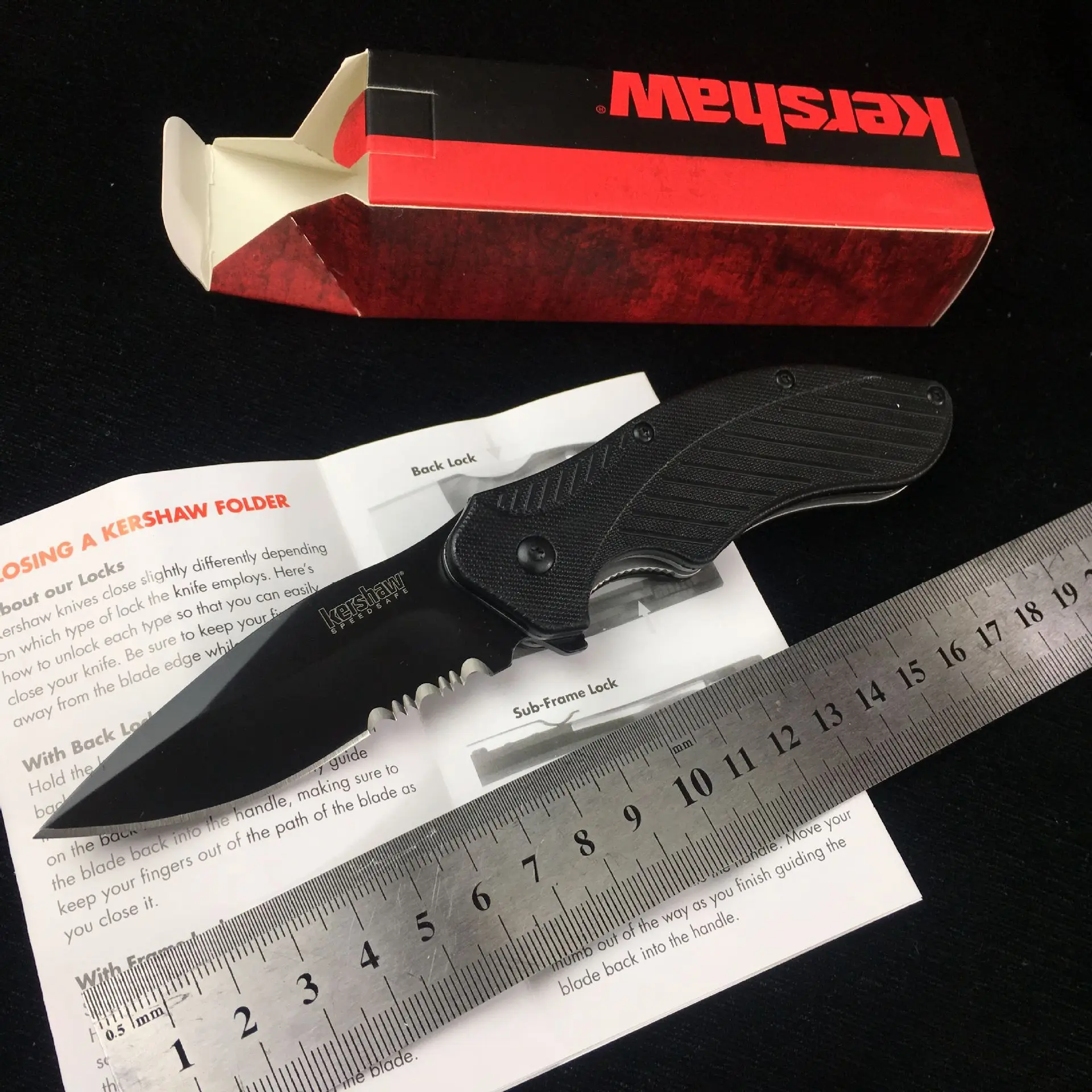Складной карманный нож K 1605 клинок 8CR13 рукоятка G10 тактический для кемпинга охоты