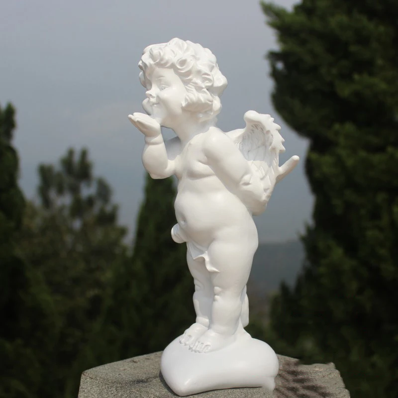 Статуэтки из пасторальной смолы ангел любовь Бог Купидон ремесла наружная