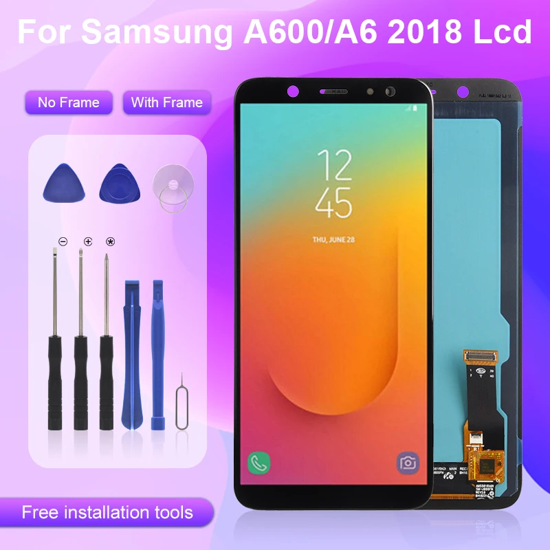Акция Catteny для Samsung Galaxy A6 2018 Lcd J8 J800 с сенсорным экраном дигитайзер A600 дисплей в