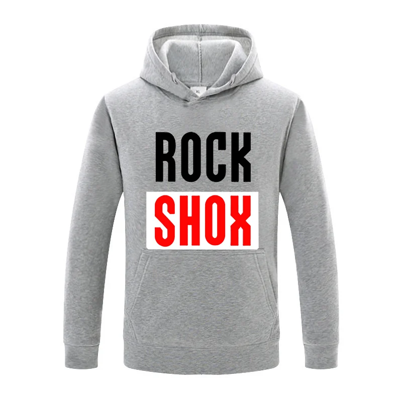 

Мужская зимняя толстовка с принтом логотипа ROCKSHOX, Женская толстовка, джоггеры, флисовый осенний брендовый пуловер, топы унисекс