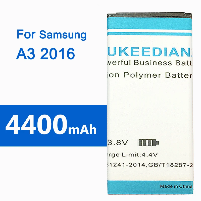 Replacement High Capacity Battery EB-BA310ABE For Samsung GALAXY A3 2016 Edition A310 A5310A A310F SM-A310F 4400mAh Track NO. | Мобильные