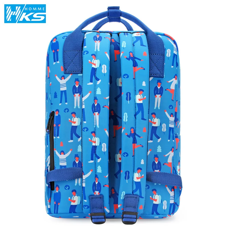 College Printing Style Waterproof Canvas Women Laptop Backpack Large Capacity Backpacks Travel bag Teenage Girls Boys Schoolbag | Багаж и