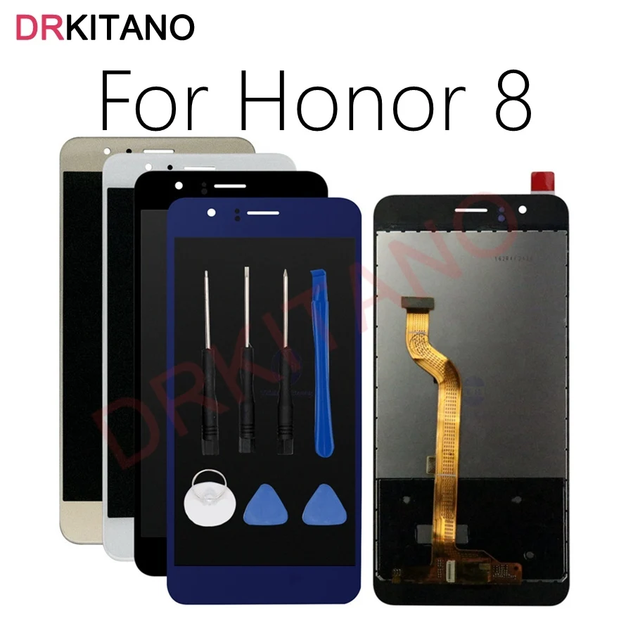 Для Honor 8 ЖК-дисплей сенсорный экран дигитайзер Honor8 ЖК-дисплей для huawei Honor 8 ЖК-дисплей с рамкой FRD L19 L09 L14 замена экрана