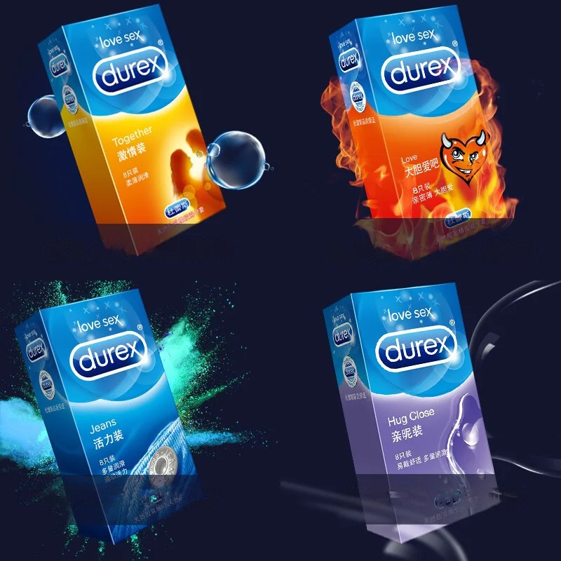 Натуральная Презервативы Durex 4 типов ультра тонкий дополнительный смазкой для