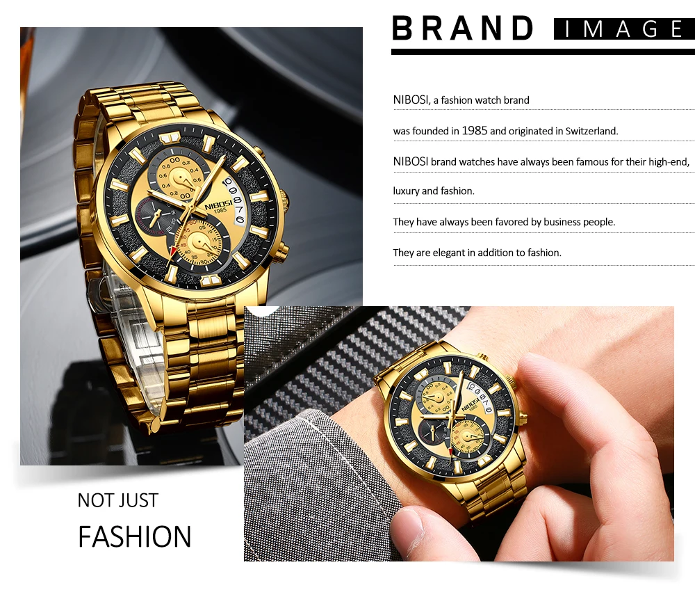 NIBOSI 2382 Luxury Men Watch description image 2