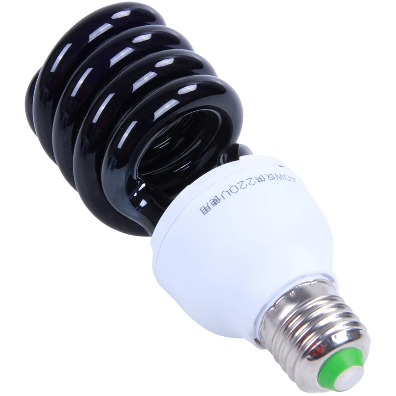 Акция! E27 40 Вт УФ-фонарь черная лампа CFL 220 в форма: спиральная мощность напряжение