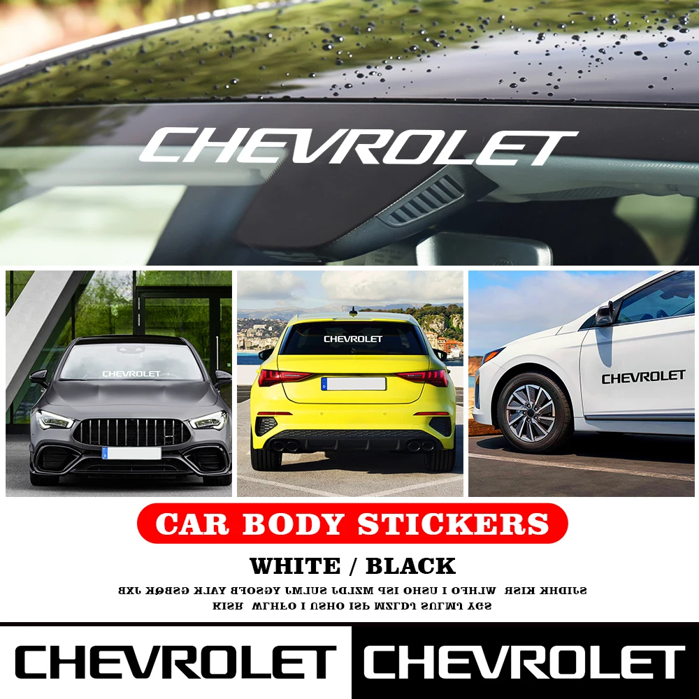 

Creativity Letter Car Body Stickers Car Decoration Decal Emblem Sticker For Chevrolet Cruze Captiva Lacetti Aveo Niva Trax Onix