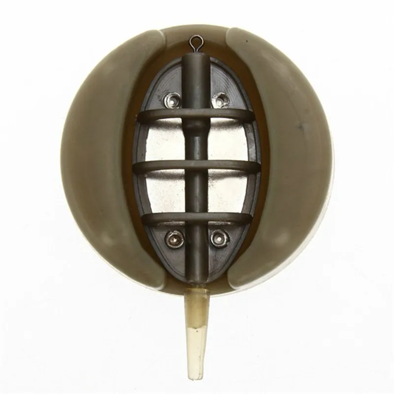 Method Feeder Carp Fishing Feeder For Fishing Combo Inline with Mould Carp Lead Sinker Free Lead Feeding Troughs Pesca 4pcs/set
