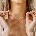 Индивидуальное ожерелье с именем алфавита, ювелирные изделия из нержавеющей стали, оригинальные Подвески на заказ, буквы, простые бриллианты для женщин