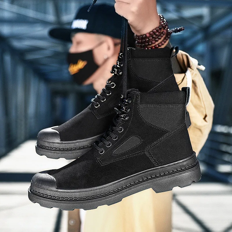 Ботинки мужские из натуральной кожи Повседневная Уличная водонепроницаемая