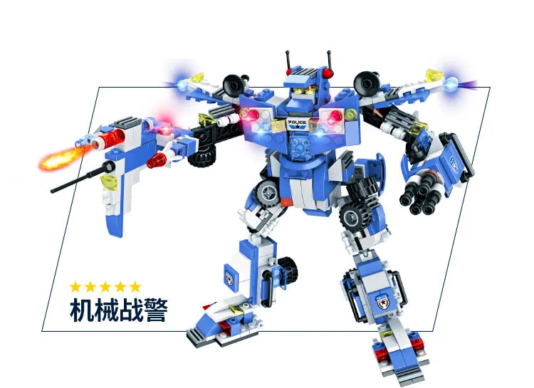 825 шт. Детский конструктор Городская полиция|Игрушечные кубики| |