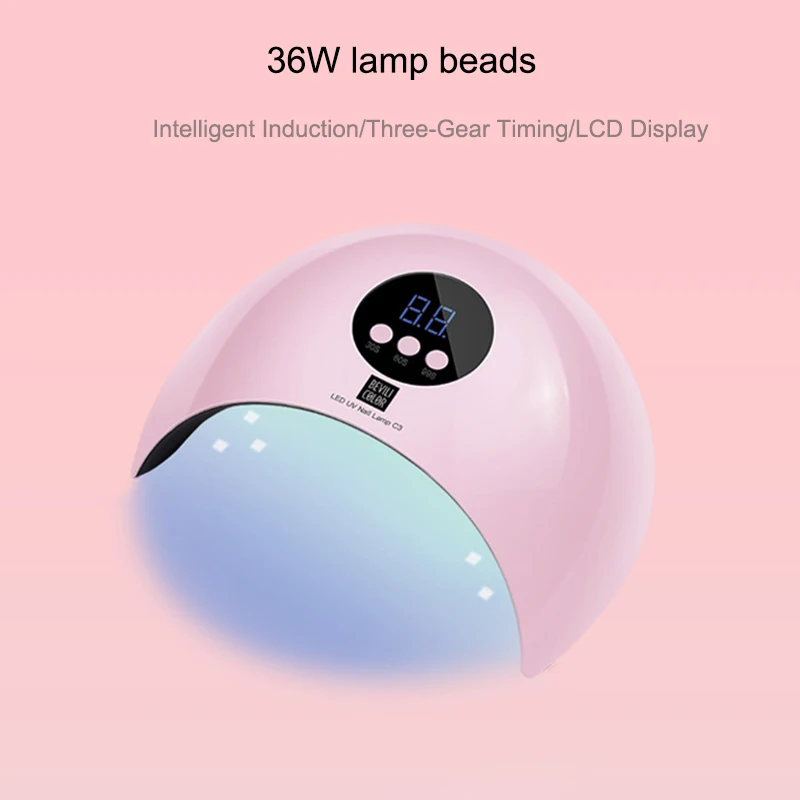 Новое поступление 36 Вт УФ светодиодная лампа для сушки ногтей