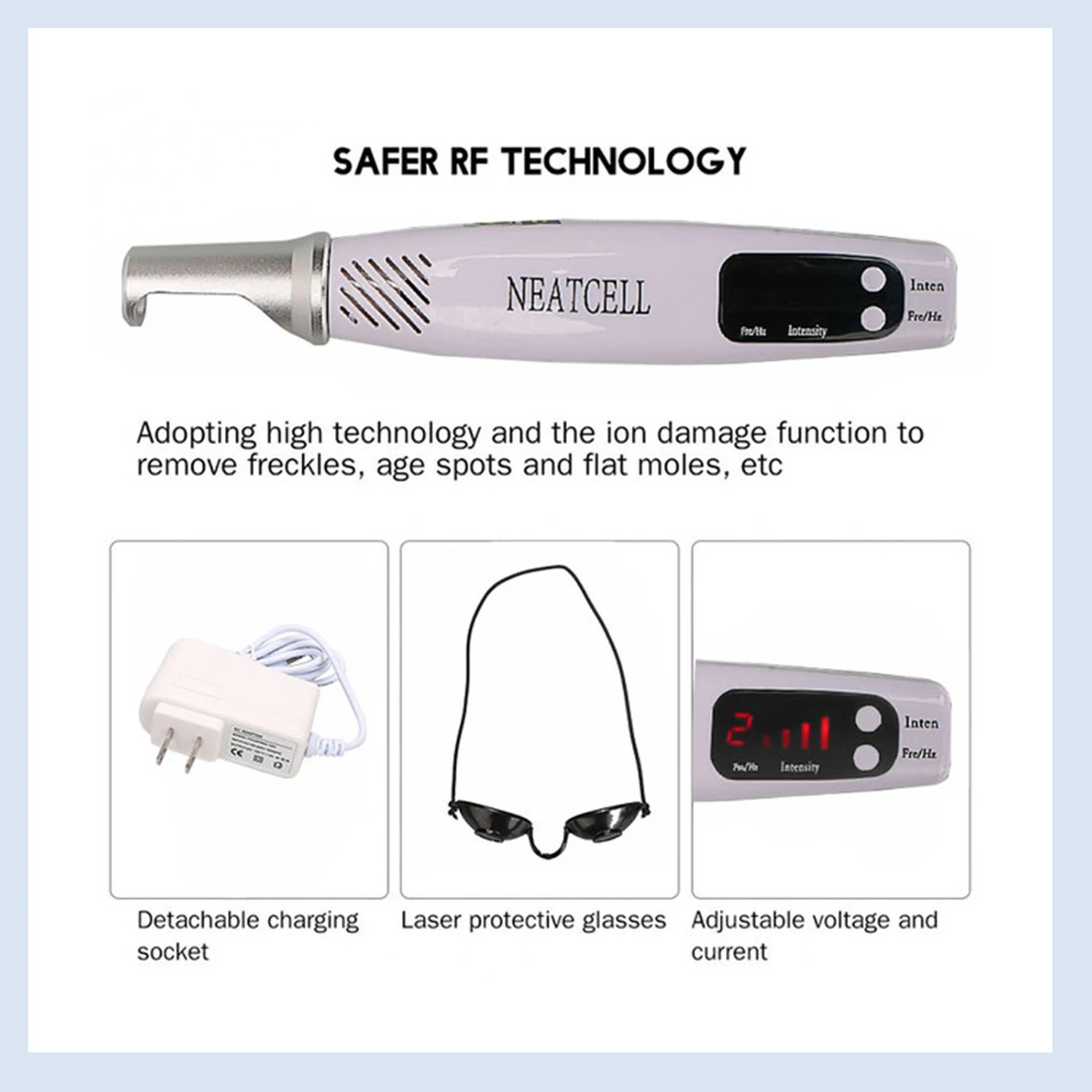

Picosecond Laser Pen Light Therapy Tattoo Scar Mole Freckle Removal Dark Spot Remover Machine Skin Care Beauty Device Neatcell