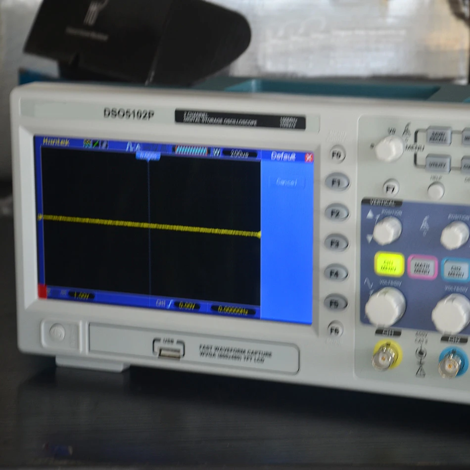 Цифровой осциллограф DSO5102P 100 МГц 2 канала 1 Гвыб./с 7 дюймовый Tft ЖК дисплей лучше