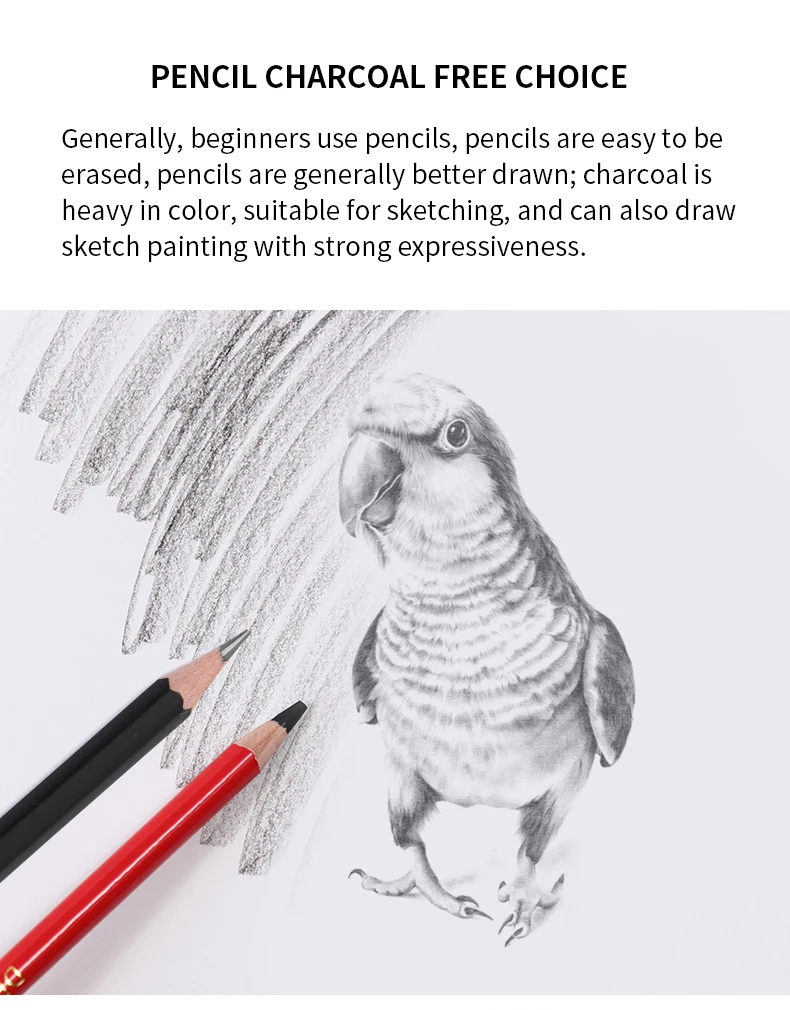30Pcs Sketch Painting Set With Iron Box Stuends Sketch Drawing Pencils Charcoal Earser Extender Utility Knife Stationery Set