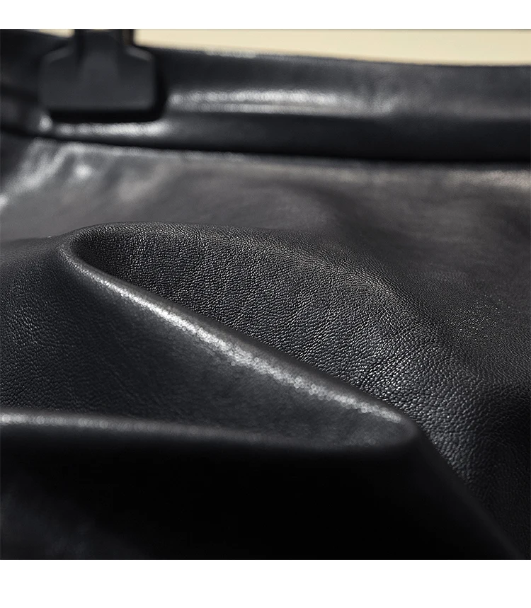 Женская Кожаная Мини-юбка с высокой талией черная короткая юбка из искусственной