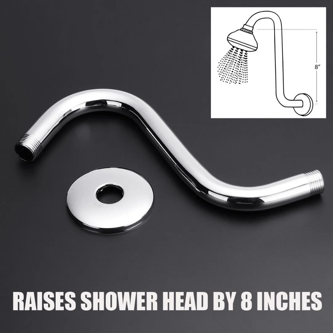 Удлинительные душевые руки из нержавеющей стали s изогнутые удлинители с гусиной