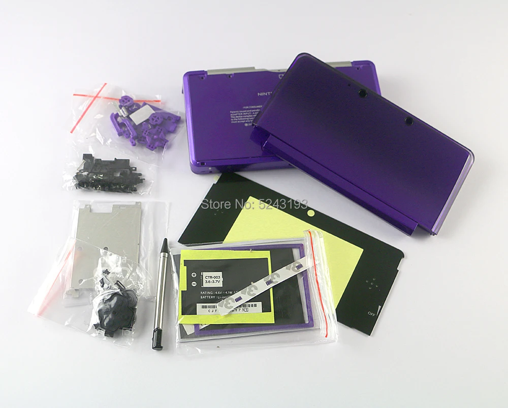 1 комплект полный корпус чехол с объективом экрана для 3DS запасные части ремонта