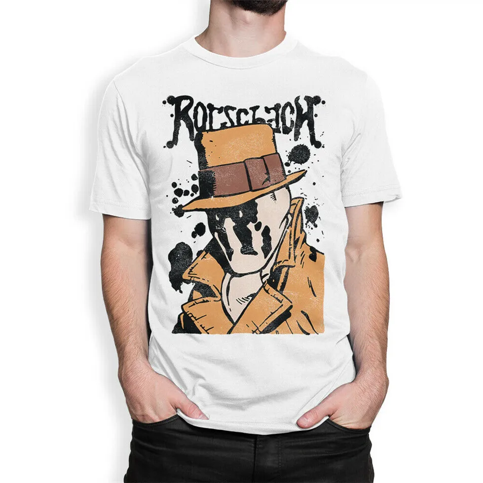 Оригинальная художественная футболка Rorschach для часов с комиксами тренажерных