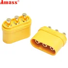 51020 пара Amass MR60PB Male MR60 Female 3 ядра штепсельная вилка T разъем интерфейса позолоченный для модели радиоуправляемого дрона