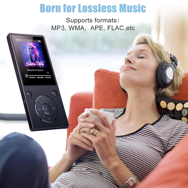 Музыкальный плеер ruizu c11 bluetooth MP3 8 ГБ 16 32 встроенный динамик металлический TFT экран