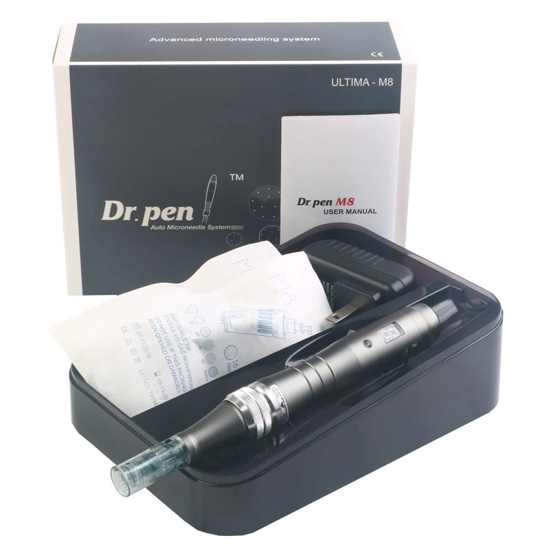 Wireless Derma Pen Dr.Pen M8 Ultima M8-W Digital Display 6 levels Advanced Microneedling System of Rechargeable Skin Care Kit | Красота и