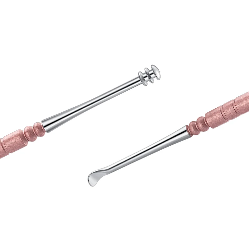 2 шт./лот двухсторонние спиральные Пикапы Для ушного воска ухочистка для удаления