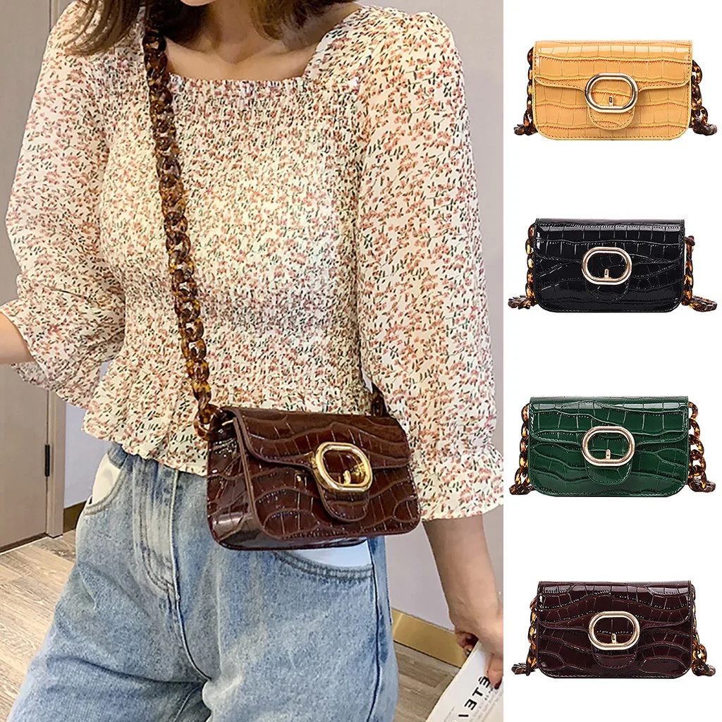 OCARDIAN сумки для женщин женские модные с узором цепочкой на застежке отделкой