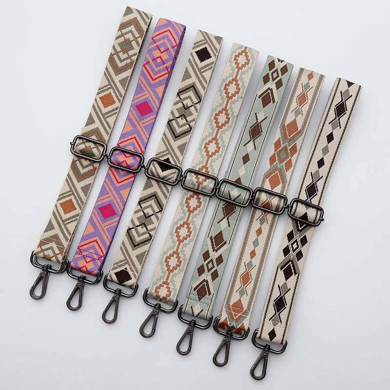 Bag Parts Accessories Strap Bags Nylon DIY Wide Backpack Black Handle Crossbody Canvas Replacement Shoulder Bag Strap