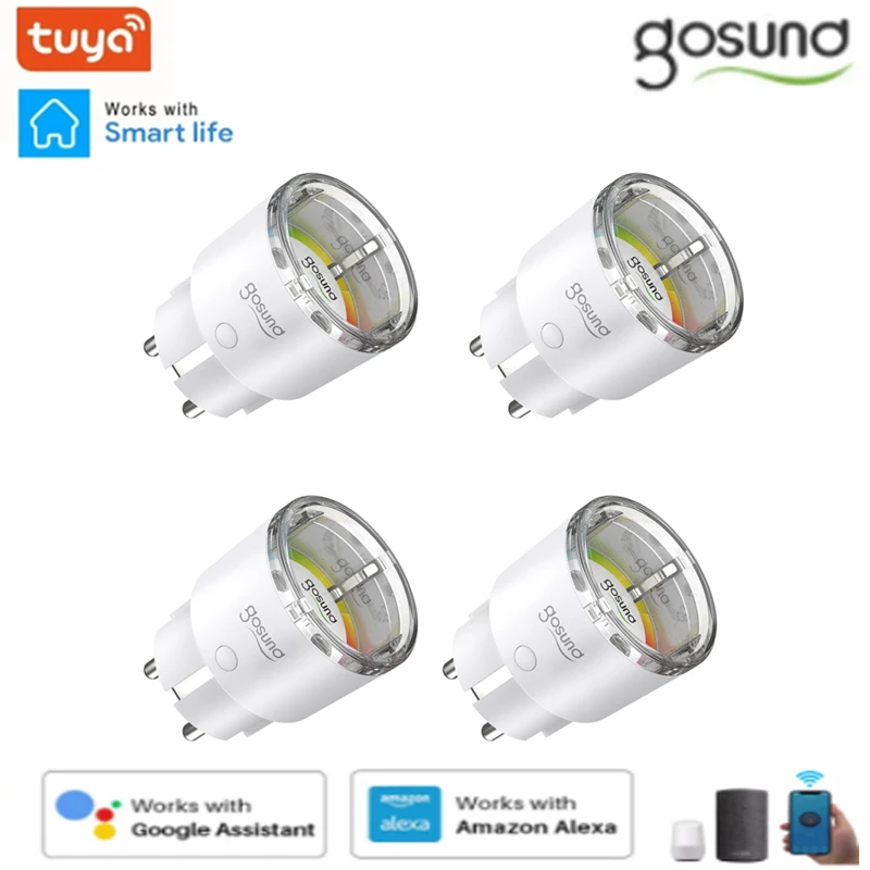 

Gosund 10A Smart Plug Socket Tuya Smart Wifi Plug Socket Smart Life APP Remote Control With Alexa Google Home Assistance Tuya