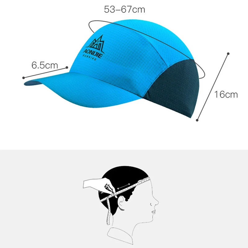 

AONIJIE Sports Sun Visor Cap Adjustable Fast Dry Hat for Running Hiking Marathon Golf Fishing Cycling