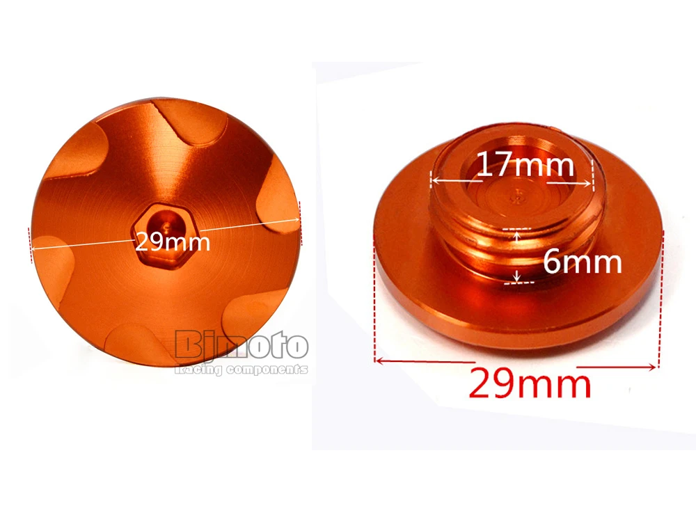 Motorcycle Orange Engine Oil Filler Cover Camshaft Plug Gas Cap For DUKE390 2013-2018 DUK E RC 125 200 390 250 2017 2018 | Автомобили и