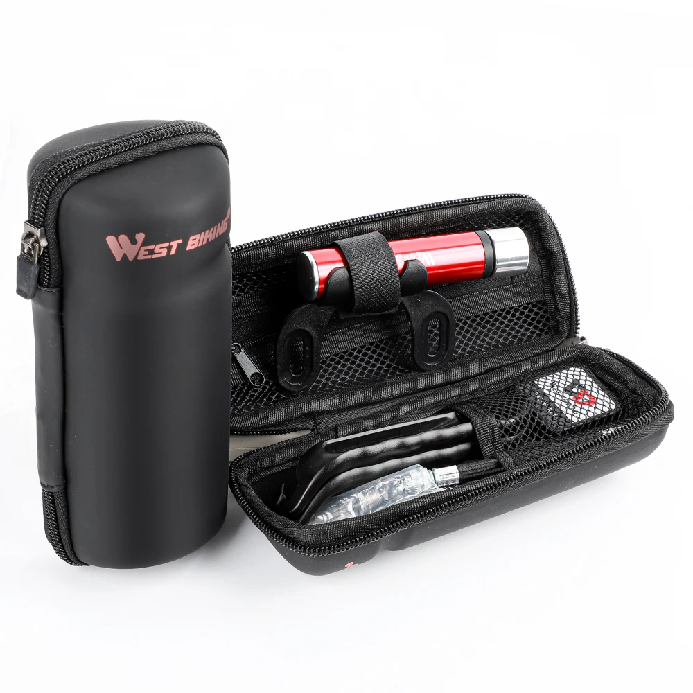 Portable Bike Pump Packback Cycling Bicycle Tire Patch Repair Tools Sets MTB Mountain Hand Equipment | Спорт и развлечения